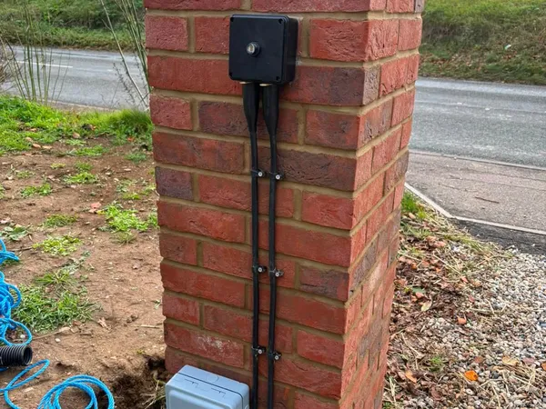 External power installation for an EV charger point