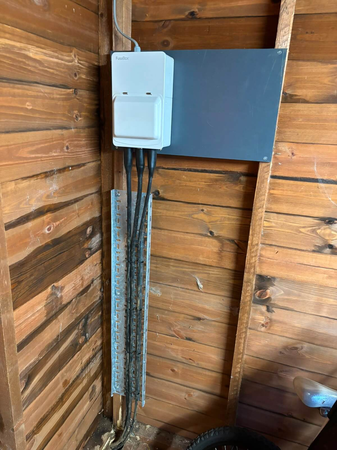 Garden and summer house power supply installation